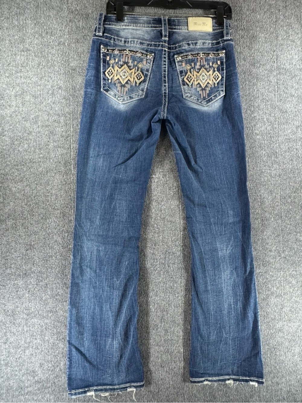 Miss Me Curvy Boot Jeans E3943VBR 27 Southwestern Turquoise Aztec Western Boho